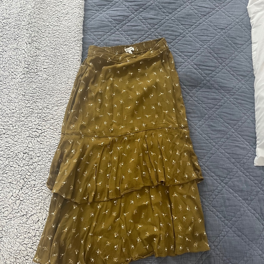 Madewell Floral Skirt